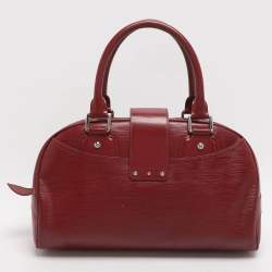 Pre Owned حقيبة لوي فيتون بولينغ مونتين جلد إيبي روبيس GM