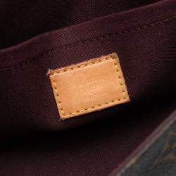 Pre Owned حقيبة لوي فيتون فافوريت PM بني منقوش برسم شجري