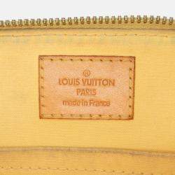 Pre Owned Louis Vuitton Yellow Monogram Vernis Alma BB