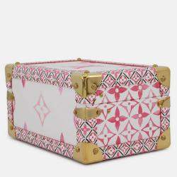 Pre Owned Louis Vuitton Coffret Tresor24 White/Pink Monogram Visor Pool