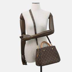 مملوكة مسبقًا Louis Vuitton Montaigne Bordeaux Monogram Size Bb