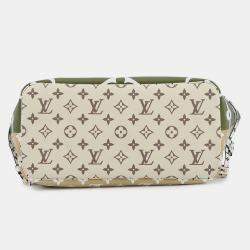 مملوكة مسبقًا حقيبة لويس فويتون نيفيرفول كاكي/بيج/أبيض مونوغرام جاينت متوسط حجم