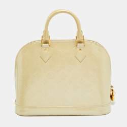 مملوكة مسبقًا Louis Vuitton Alma PM Blanc Corail Monogram Vernis Bag