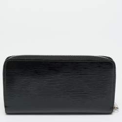 Pre Owned محفظة لوي فيتون زيبي جلد أيبي أسود