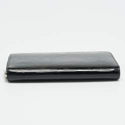 Pre Owned محفظة لوي فيتون زيبي جلد أيبي أسود