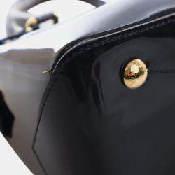 Pre Owned Louis Vuitton Black Vernis Miroir Tote