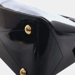 Pre Owned Louis Vuitton Black Vernis Miroir Tote