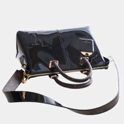 Pre Owned Louis Vuitton Black Vernis Miroir Tote