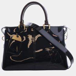 Pre Owned Louis Vuitton Black Vernis Miroir Tote