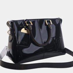 Pre Owned Louis Vuitton Black Vernis Miroir Tote