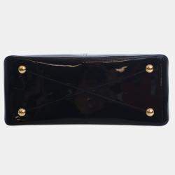 Pre Owned Louis Vuitton Black Vernis Miroir Tote