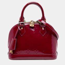 مملوكة مسبقًا Louis Vuitton Red Monogram Vernis Alma BB