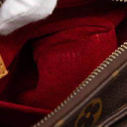 مملوكة مسبقًا حقيبة يد لويس فيتون فيفا سيت حجم متوسط بنية بنقش المونوغرام