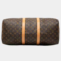 مملوكة مسبقًا Louis Vuitton Brown Monogram Keepall 50
