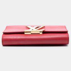 Pre Owned حقيبة سلسلة لويز جلد أحمر لويس فويتون ميديوم