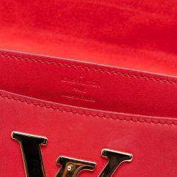 Pre Owned حقيبة سلسلة لويز جلد أحمر لويس فويتون ميديوم