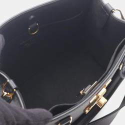 Pre Owned حقيبة لوي فيتون لوك آند غو كتف جلد عجل محبب أسود