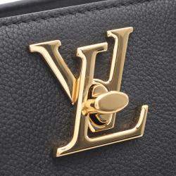 Pre Owned حقيبة لوي فيتون لوك آند غو كتف جلد عجل محبب أسود