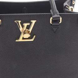 Pre Owned حقيبة لوي فيتون لوك آند غو كتف جلد عجل محبب أسود