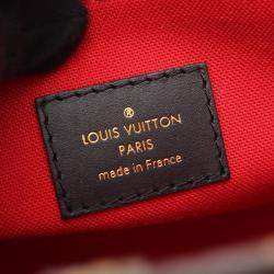 Pre Owned حقيبة يد لوي فيتون أون ذا جو بي إم مونوغرام جاينت ريفيرس كانفاس مطلي بني وبيج