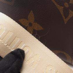 Pre Owned حقيبة يد لوي فيتون أون ذا جو بي إم مونوغرام جاينت ريفيرس كانفاس مطلي بني وبيج