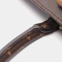 مملوكة مسبقًا حقيبة يد لوي فيتون أون ذي جو أم أم في قماش مشمع وجلد بنقشة مونوغرام جاينت ريفيرس بنى بيج