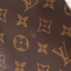 مملوكة مسبقًا حقيبة يد لوي فيتون أون ذي جو أم أم في قماش مشمع وجلد بنقشة مونوغرام جاينت ريفيرس بنى بيج