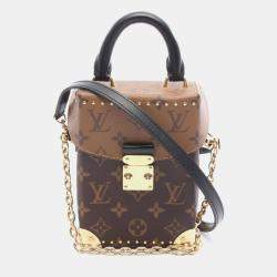 Pre Owned Louis Vuitton Monogram Reverse Camera Box Handbag Coated Canvas And Leather Brown