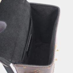 Pre Owned Louis Vuitton Monogram Reverse Camera Box Handbag Coated Canvas And Leather Brown