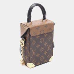 Pre Owned Louis Vuitton Monogram Reverse Camera Box Handbag Coated Canvas And Leather Brown