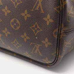 مملوكة مسبقًا حقيبة لويس فيتون نيفرفول إنسايد أوت نمط مونوغرام قماش ومزيج جلد بني MM