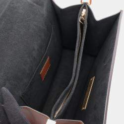 Pre Owned Louis Vuitton Dauphine Mm Shoulder Bag Pvc-Coated Canvas And Leather Monogram Reverse Brown