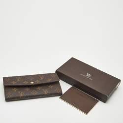 Pre Owned Louis Vuitton Sarah Monogram Canvas Wallet
