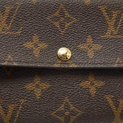 Pre Owned Louis Vuitton Sarah Monogram Canvas Wallet