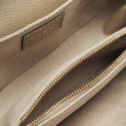 Pre Owned Louis Vuitton Pochette Metis East West Tourterelle/Creme Monogram Empreinte Leather Shoulder Bag