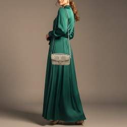 Pre Owned Louis Vuitton Pochette Metis East West Tourterelle/Creme Monogram Empreinte Leather Shoulder Bag