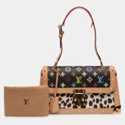 مملوكة مسبقًا Louis Vuitton Black Takashi Murakami Monogram Multicolore Dalmatian Sac Rabat