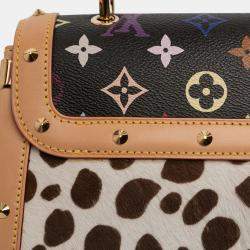 مملوكة مسبقًا Louis Vuitton Black Takashi Murakami Monogram Multicolore Dalmatian Sac Rabat