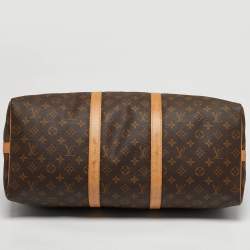 مملوكة مسبقًا Louis Vuitton Keepall Bandouliere 50 Monogram Canvas Duffel Bag