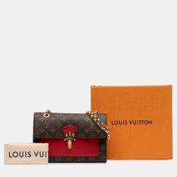 Pre Owned Louis Vuitton Brown Red Monogram Victoire