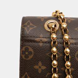 Pre Owned Louis Vuitton Brown Red Monogram Victoire