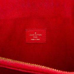 Pre Owned Louis Vuitton Brown Red Monogram Victoire