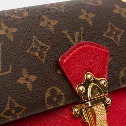 Pre Owned Louis Vuitton Brown Red Monogram Victoire