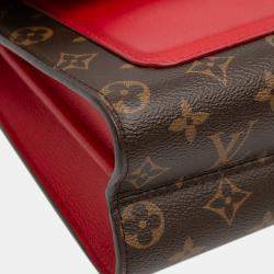 Pre Owned Louis Vuitton Brown Red Monogram Victoire
