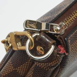 Pre Owned Louis Vuitton Eva Damier Ebene Canvas Pochette