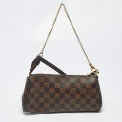 Pre Owned Louis Vuitton Eva Damier Ebene Canvas Pochette
