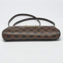 Pre Owned Louis Vuitton Eva Damier Ebene Canvas Pochette