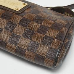Pre Owned Louis Vuitton Eva Damier Ebene Canvas Pochette