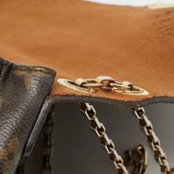 Pre Owned Louis Vuitton Pallas Havane Monogram Canvas and Leather Chain Bag