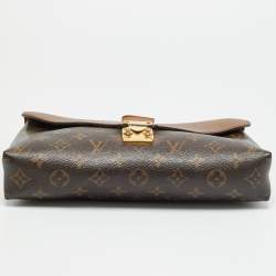 Pre Owned Louis Vuitton Pallas Havane Monogram Canvas and Leather Chain Bag